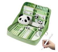 Vgvgaj Set di forniture scolastiche - Astuccio per la scuola | Penne di design panda per appunti per l'asilo, la scuola, la casa, gli studenti, le ragazze