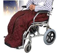 VGVSBG Coperta per Sedia a rotelle, Borsa con Fibbia Posteriore Regolabile Mantello Protettivo Invernale Coperta in Poliestere Fodera in Pile bifacciale Finto Copre Le Gambe e