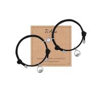 VGWON Bracciale Magnete Anima Gemella, Regalo per Coppia Lui Lei Fidanzata Fidanzato, 2pcs Amore Magnete Intrecciato a Mano Corda Braccialetti di Corrispondenza, Regalo Anniversario Per Lui/Lei,