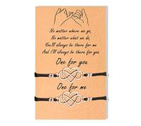 VGWON Braccialetti Amicizia 2 Braccialetti Da Coppia Di Amicizia A Lunga Distanza Promesse Braccialetti Uguali Per Le Signore Pairs Migliori Amici Madre Figlia Cuore Infinito…