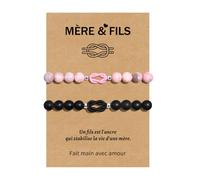 VGWON Idee Regalo Madre Figlia Padre Figlio Bracciali Genitore Bambino 2 | Regalo di compleanno, rientro, scuola, Natale, festa della mamma, festa del papà, originale utile per mamma, figlia, papà