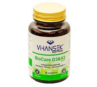 VHANSEK DI ENRICO CEGALIN Integratore BioCore D3&K2 per ossa e sistema immunitario, 60cpr