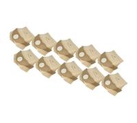 vhbw 100x sacchetto compatibile con Kärcher A 2054 Me, A 2064 PT, A 2206 Serie, A 2074 PT, A2064 PT aspirapolvere - 25cm x 24,5cm Marrone