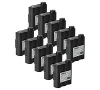 vhbw 10x batteria compatibile con Alan Midland GXT-1000, G9, G7 XT PMR LPD, G7 XT PMR, GXT-1050, Atlantic radio (700mAh, 6V, NiMH)