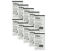 vhbw 10x batteria compatibile con Alcatel 8232S DECT, 8234 DECT, 8232, 8232 DECT, 3BN67330AA smartphone cellulare (1200mAh, 3,7V, Li-Ion)