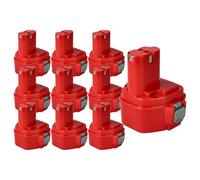 vhbw 10x batteria compatibile con Makita 6980FD, 6918DWD, 6918DWF, 6980FDWAE, 6918DWDE, 6918FDWDE, 6918DWFE utensile elettrico (3000 mAh, NiMH, 12 V)