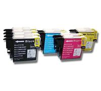 vhbw 10x cartucce compatibile con Brother DCP-145C, DCP-163C, DCP-165C, DCP-167C, DCP-185C, DCP-195C, DCP-365CN, DCP-375CW stampante (compatibile)