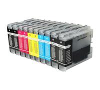 vhbw 10x cartucce compatibile con Brother serie MFC MFC-260C, MFC-440CN stampante (compatibile) - Sostituisce LC-1000, LC-970