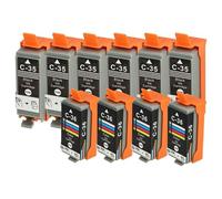vhbw 10x cartucce compatibile con Canon Pixma IP110, IP100P, ip100, IP100v stampante (compatibile)