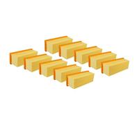 vhbw 10x filtro a pieghe piatte compatibile con Kärcher NT 181 Profi, A 2731 pt, A 2801, A2801 Plus, SE 2001 aspirapolvere - Elemento filtrante