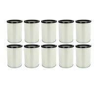 vhbw 10x filtro a pieghe piatte compatibile con Kärcher NT 70/2 Me Classic *VEX, NT 70/2 Me Classic Edition *EU, NT 70/2 Me Tc aspiratore - bianco