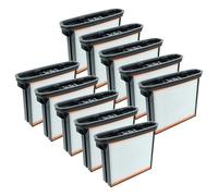 vhbw 10x filtro a pieghe piatte F8 compatibile con Bosch GAS 25 L SFC, 50, 25, 50 M aspirapolvere umido/secco, industriale - Elemento filtrante