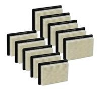 vhbw 10x filtro a pieghe piatte G4 compatibile con Bosch EasyVac 12 3 603 CD0 000, 8 V LI 3 601 JE3 000, GAS 10, 12 aspirapolvere - Elemento filtrante