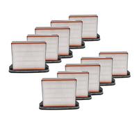 vhbw 10x filtro compatibile con Starmix ISP iPulse L-1635 BASIC, ISP ARM-1435 aspirapolvere - filtro HEPA/a pieghe/a umido nero/bianco/grigio