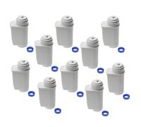 vhbw 10x filtro dell'acqua compatibile con Krups TK750 macchina da caffè automatica, macchinetta per espresso - bianco