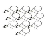vhbw 10x Kensington Lock per Laptop Notebook - Cavo di Sicurezza con Chiavi, 1,2 m