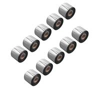 vhbw 10x nastro a trasferimento termico compatibile con Zebra 105SL, 105SE, 110 Xi, 140 Xi etichettatrice, indelebile, 50 mm x 300 m, cera/resina nero