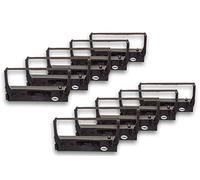 vhbw 10x nastro inchiostrato compatibile con Epson 264, 280 A, 267, 265, 280 Serie, 280, 270, 280 V stampante ad aghi - nero