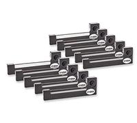 vhbw 10x nastro inchiostrato compatibile con Epson ERC 05, HX 160, HX 150, HX 161, HX 160 Serie, M 150 stampante ad aghi - nero