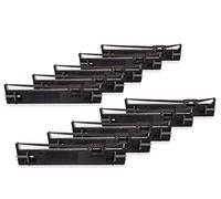 vhbw 10x nastro inchiostrato compatibile con Epson LQ-690K stampante ad aghi - nero