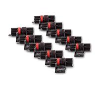 vhbw 10x nastro inchiostrato compatibile con Olivetti Summa 120, 302, 220, 303 calcolatrice registratore di cassa - Rullo inchiostratore nero-rosso