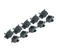 vhbw 10x nastro inchiostrato compatibile con Sharp EL1196, EL1195L, EL1607P, EL1801C calcolatrice, registratore di cassa - Rullo inchiostratore, Nero