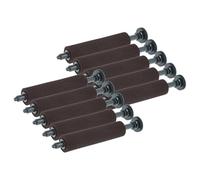 vhbw 10x nastro inchiostrato compatibile con Sharp ER 2590 S, 2905, 2595, 2592, 2590 calcolatrice registratore di cassa - Rullo inchiostratore viola