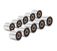vhbw 10x nastro trasferimento termico compatibile con Godex EZ-6200 Plus, EZ-2350i etichettatrice, indelebile, 60mmx300m, cera di qualità plus