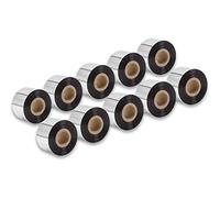 vhbw 10x nastro trasferimento termico compatibile con Godex EZ-6200 Plus, EZ-2350i etichettatrice, indelebile, 40mmx300m, cera di qualità plus