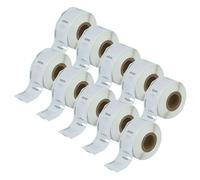 vhbw 10x rotolo etichette 12mm x 24mm (1000 etichette) compatibile con Dymo LabelWriter 330 Turbo, 310, 400, 320, 330 etichettatrice bianco