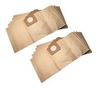 vhbw 10x sacchetti sostituisce Kärcher 6.904051.0, 6.904-051.0, 69040510, 6904-0510 per aspirapolvere - in carta, 56cm x 28,35cm, color sabbia