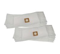 vhbw 10x sacchetto compatibile con Bosch AdvancedVac 20 aspirapolvere - microfibra, 85cm x 22,75cm Bianco