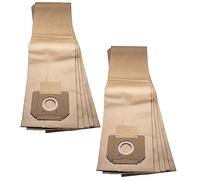 vhbw 10x sacchetto compatibile con Bosch GAS 55 M AFC Professional aspirapolvere - in carta, 75,2cm x 20,2cm, marrone