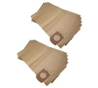vhbw 10x sacchetto compatibile con Bosch PAS 1000, GAS 1000 RF, GAS 12-30 F, PAS 11-25, PAS 1000F aspirapolvere - 50cm x 30cm Marrone