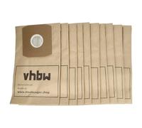 vhbw 10x sacchetto compatibile con Daewoo RC-3204, RC-320, RC-3006 S, RC-3006 B, RC-300 S/YL aspirapolvere - 27,5cm x 16,5cm color sabbia