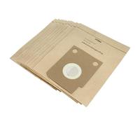 vhbw 10x sacchetto compatibile con Hoover Compact 1300electronicPlus, 1200 TS, 1200 SE, 1200 E aspirapolvere - 28cm x 25cm color sabbia