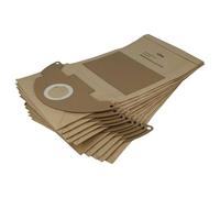 vhbw 10x sacchetto compatibile con Kärcher 2501, 2501TE, 2601, 2601 plus, 3001, 3001 Plus, A 2120, A 2120 ME, K 3000 plus aspirapolvere - carta, 41,5cm x 20,5cm Marrone