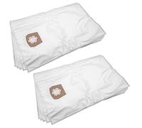 vhbw 10x sacchetto compatibile con Kärcher NT 561 Eco M, NT 561 Eco TE aspirapolvere - in microfibra, volume di 30L, 33cm x 27cm, bianco