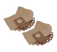 vhbw 10x sacchetto compatibile con Kärcher Robocleaner RC 4.000, RC 3000 aspirapolvere - carta, 24,5cm x 20,5cm Marrone