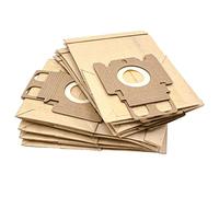 vhbw 10x sacchetto compatibile con Miele Geos Marmi&Piast, Gallery Tappeti, Exquisit HS aspirapolvere - tipo K 20,9cm x 13cm color sabbia