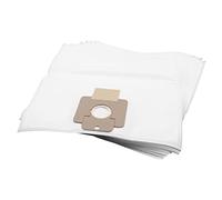 vhbw 10x sacchetto compatibile con Nilfisk Supreme 250, 150, 100, LCD aspirapolvere - 26,3cm x 7,2cm Bianco