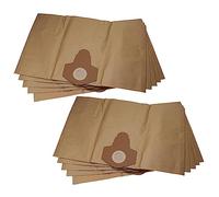 vhbw 10x sacchetto compatibile con Parkside PWD 30 A1, PNTS 35/5, PNTS 30/9 aspirapolvere - 38,5cm x 26cm Marrone