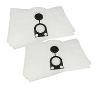 vhbw 10x sacchetto compatibile con Starmix NSG uClean ADL 1420 EHP aspirapolvere - microfibra, volume di 20 l, 31cm x 51cm Bianco