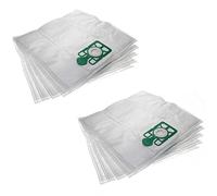 vhbw 10x sacchetto sostituisce Numatic NVM-2BH, 604016 per aspirapolvere - microfibra, 43cm x 43cm Bianco