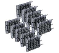 vhbw 10x Spazzola Compatibile con Gre GT2120, GT3220 Robot aspiratore per Piscina - in Gomma, 24,5 x 13 x 3 cm