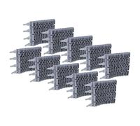 vhbw 10x Spazzola Compatibile con Gre GT2120, GT3220 Robot aspiratore per Piscina - in Gomma, 24,8 x 18 x 2,8 cm