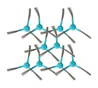 vhbw 10x Spazzola Laterale Compatibile con Proscenic M6 PRO Robot aspirapolvere - Set spazzole, Azzurro/Nero