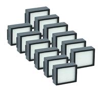 vhbw 12x filtro compatibile con iRobot Roomba i7 Plus, i7, i7+, E6, E5, E7 aspirapolvere - filtro HEPA bianco/grigio