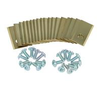 vhbw 18x Lama di ricambio compatibile con Philips RSL 3000 tagliaerba - oro/argento, in apatite di titanio