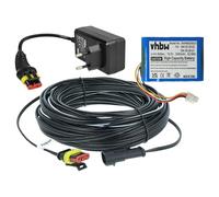 vhbw 1x alimentatore, 1x batteria 3400 mAh, 1x cavo a bassa tensione 20 m compatibile con Gardena Sileno Life, Sileno City 250 15001 tosaerba